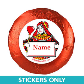 Casino Party Personalized 1.25" Stickers (48 Stickers)
