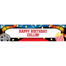 Personalized Movie Party 5 Ft. Banner