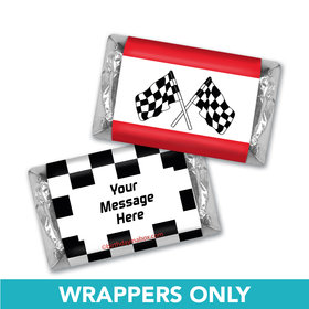 Birthday Racing Themed Personalized Hershey's Miniatures Wrappers