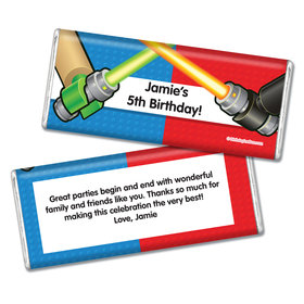 Birthday Space Toys Personalized Chocolate Bar & Wrapper