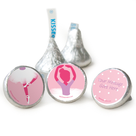 Birthday Ballerina Themed Personalized Assembled Kisses