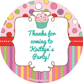 Sweet Party Personalized 2" Stickers (20 Stickers)