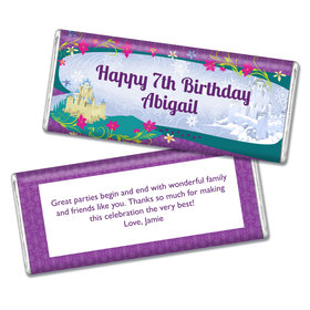 Birthday Frozen Themed Personalized Hershey's Chocolate Bar & Wrapper