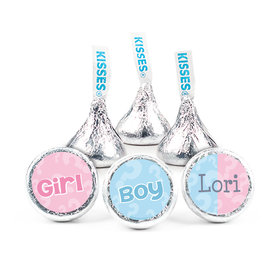 Pick a Side Gender Reveal Personalized Stickers (108 Stickers)