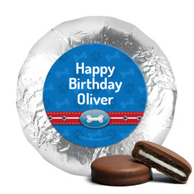 Personalized Birthday Paw Command Milk Chocolate Covered Foil Oreos