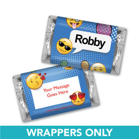 Birthday Emoji Themed Personalized Hershey's Miniatures Wrappers