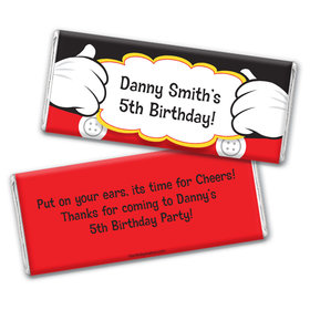Personalized Birthday Mickey Party Chocolate Bar & Wrapper
