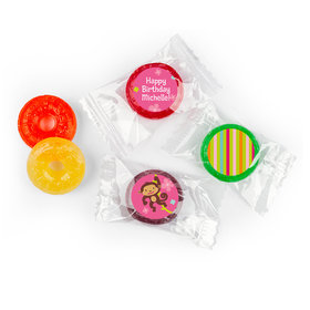 Birthday Girl Monkey Personalized LIFE SAVERS 5 Flavor Hard Candy
