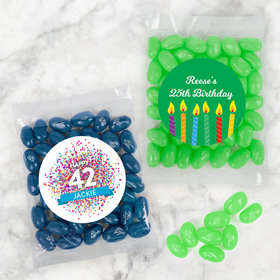 Personalized Birthday Candy Bags with Jelly Belly Jelly Beans