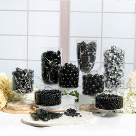 Black Deluxe Candy Buffet Featuring Lindor Truffles by Lindt
