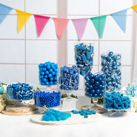 Blue Deluxe Candy Buffet Featuring Lindor Truffles by Lindt