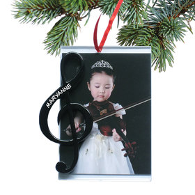 G Clef Picture Frame Ornament