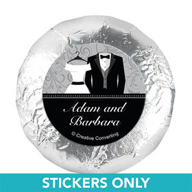 Personalized Wedding Couple 1.25" Stickers (48 Stickers)