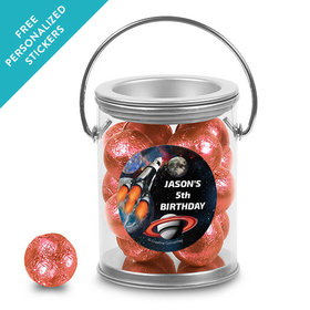 Birthday Personalized Paint Can NASA Space Blast Theme (25 Pack)