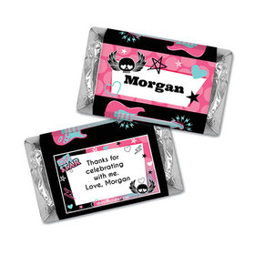 Personalized Birthday Rock Star Girl Miniatures Wrappers