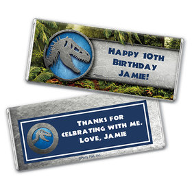 Personalized Birthday Dinosaur Themed Chocolate Bar & Wrapper