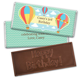 Personalized Birthday Balloons Embossed Happy Birthday Chocolate Bar