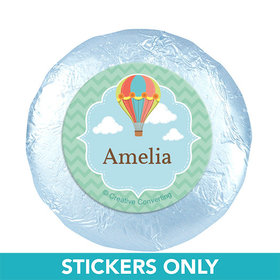 Personalized Birthday Balloons 1.25" Stickers (48 Stickers)