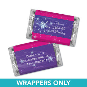 Personalized Birthday Ice Princess Miniatures Wrappers