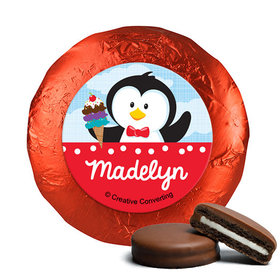Personalized Birthday Penguin Chocolate Covered Oreos
