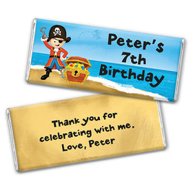 Personalized Birthday Pirate Party Chocolate Bar & Wrapper