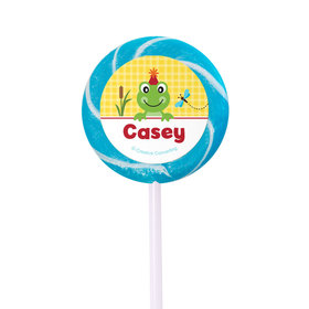 Birthday Personalized Small Swirly Pop Frog Pond (24 Pack)