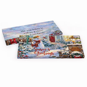 Deluxe Personalized Christmas Silent Night Lane Candy Bar Favor Box
