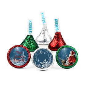 Personalized Christmas Starry Night Santa Hershey's Kisses
