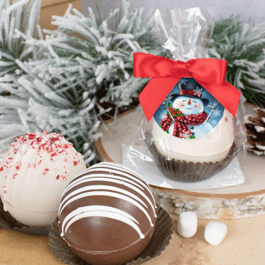 Christmas Hot Chocolate Bomb - Jolly Snowman