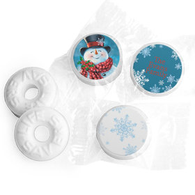 Personalized Christmas Jolly Snowman Life Savers Mints