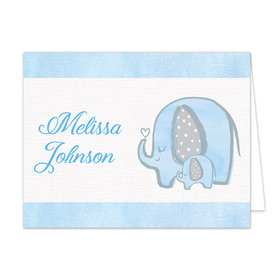 Bonnie Marcus Collection Baby Elephant Blue Thank You