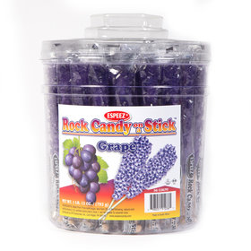 Grape Rock Candy on a Stick (36 Pack)