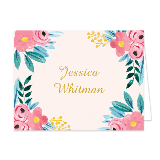 Bonnie Marcus Collection Personalized Floral Whimsy Graduation Thank you