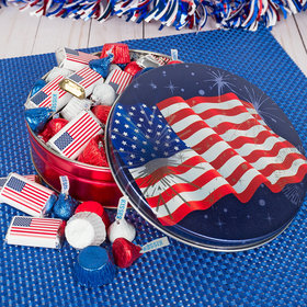 Independence Day Fireworks 1 lb Hershey's Mix Tin