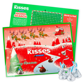 Holiday Hershey's Kisses Countdown to Christmas Advent Calendar