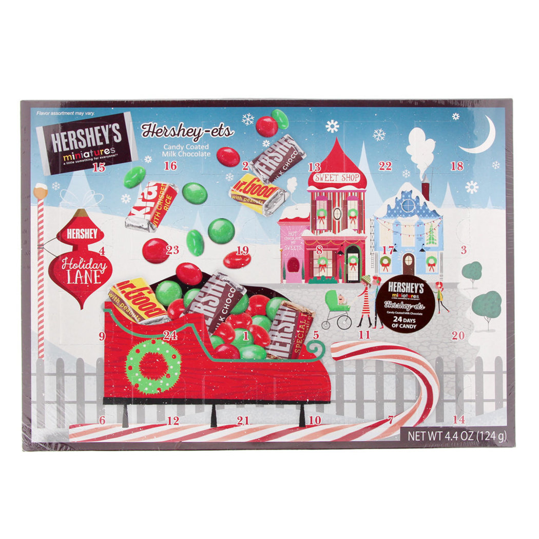 Hershey's Miniature Hersheyets Holiday Advent Calendar Bulk Candy