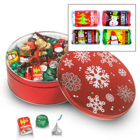 Sweet Snowflakes 3C - 3 lb Hershey's Holiday Mix Tin