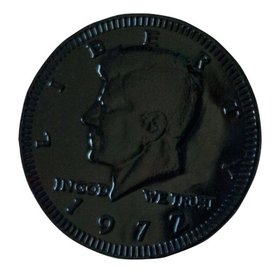 Fresch Milk Chocolate Coins Jet Black Foil