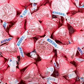 Pink Hershey's Kisses Foil Wrapped Bulk Chocolate Candy