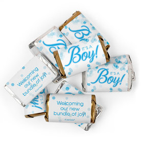 It's a Boy Baby Shower Candy Wrapped Hershey's Miniatures Chocolate