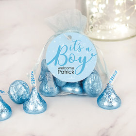 Personalized It's a Boy Hershey's Kisses Organza Bag