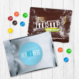Personalized Boy Birth Announcement He's Here Milk Chocolate M&Ms