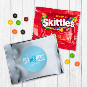 Personalized Boy Birth Announcement He's Here Skittles