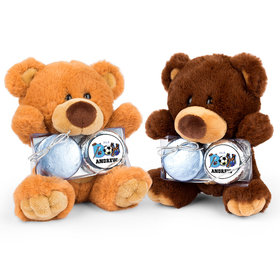 Personalized Birth Announcement Sporty It's a Boy Teddy Bear with Chocolate Covered Oreo 2pk