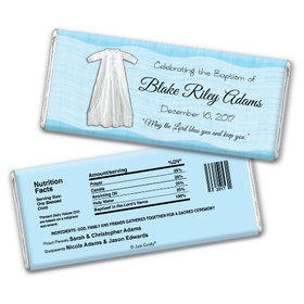 Baptism Personalized Chocolate Bar Wrapped in Faith