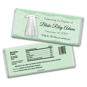 Baptism Personalized Chocolate Bar Wrappers Wrapped in Faith