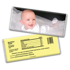 Personalized Baptism Chocolate Bar & Wrapper