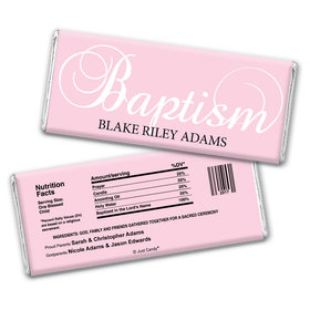 Baptism Personalized Chocolate Bar Wrappers First Sacrament