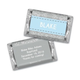 Baptism Personalized Hershey's Miniatures Wrappers Framed Cross
