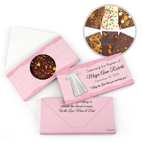 Personalized Baptism Wrapped in Faith Gourmet Infused Belgian Chocolate Bars (3.5oz)